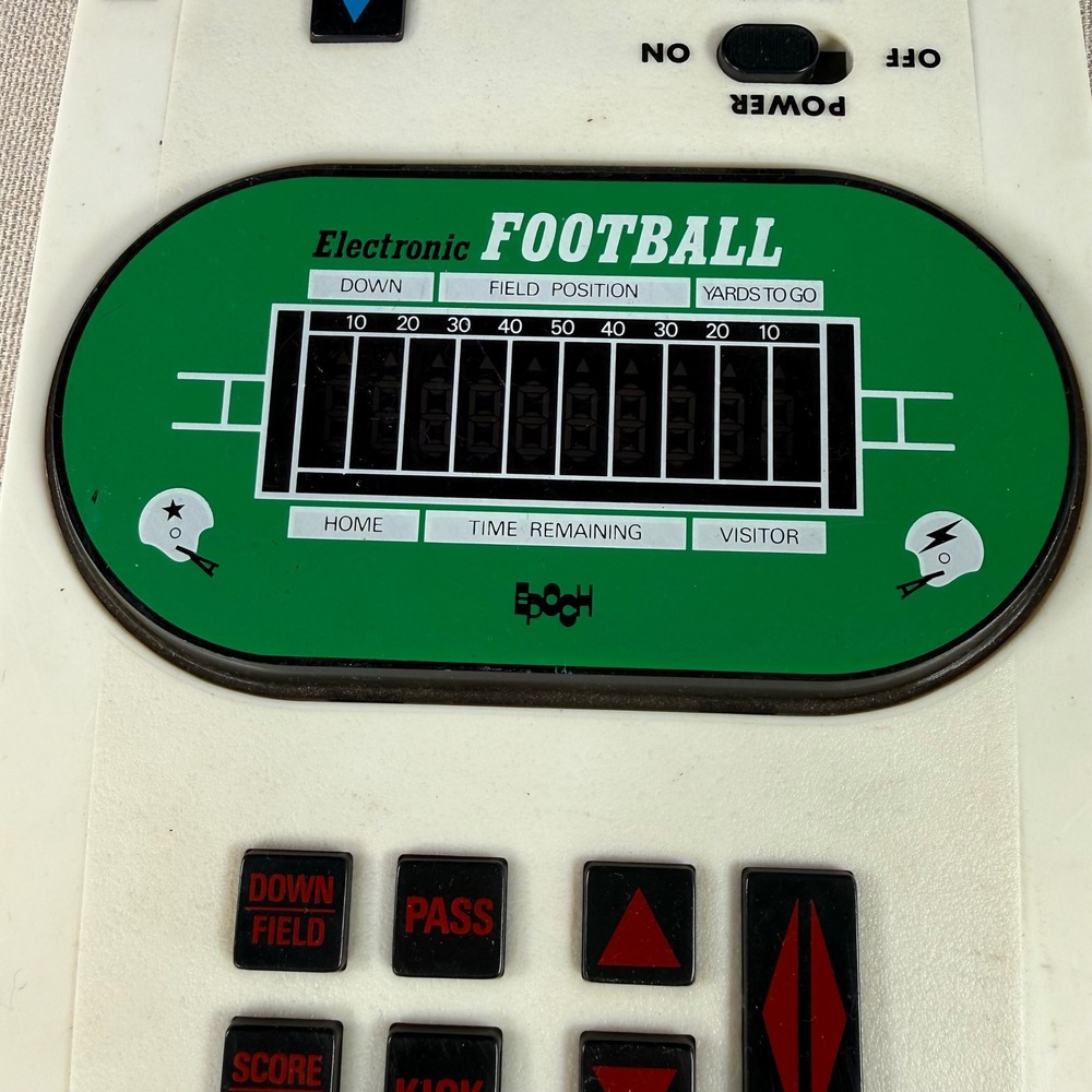 Vintage 1980 Epoch Electronic Football Handheld Game Retro Not Working